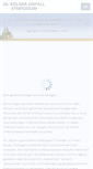 Mobile Screenshot of koelner-unfallsymposium.de